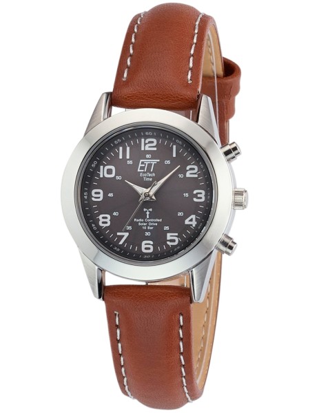 ETT Eco Tech Time ELS-11267-22L ladies' watch, real leather strap