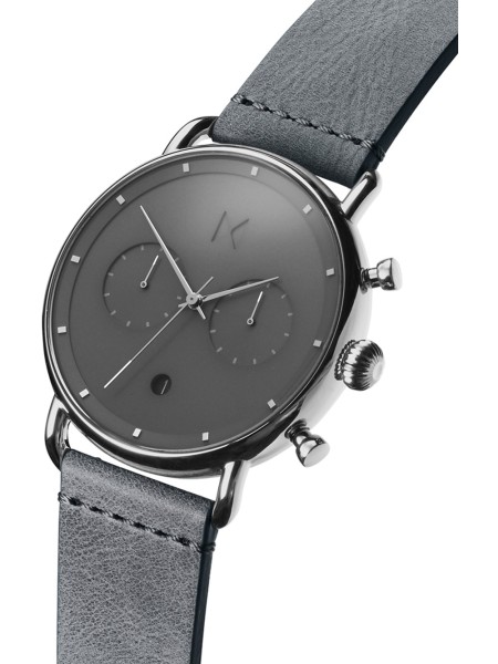 MVMT BT01-SGR men's watch, real leather strap