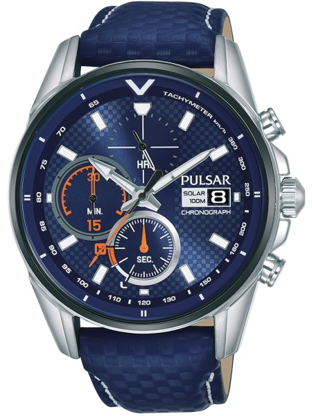 Pulsar PZ6031X1 men's watch, real leather strap