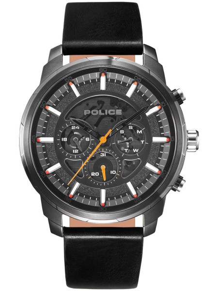 Police Moher PL15656JSU.02 men's watch, real leather strap
