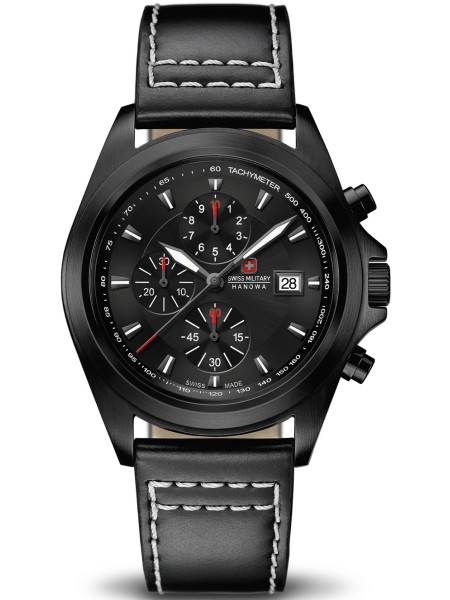 Swiss Military Hanowa 06-4202.13.007 men's watch, real leather strap