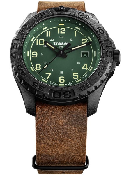 Traser H3 P96 OdP Evolution 109038 men's watch, real leather strap