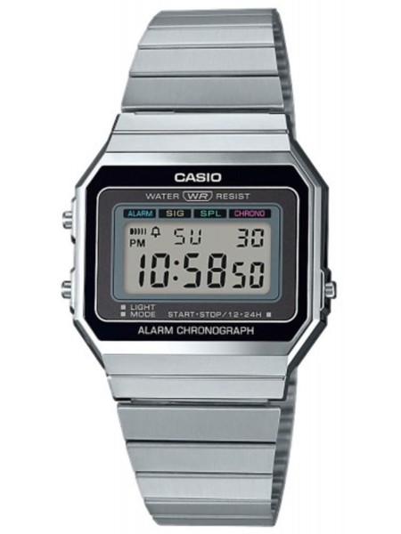 Casio Classic Collection A700WE-1AEF ladies' watch, stainless steel strap