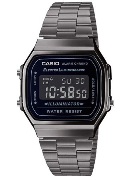 Casio Classic Collection A168WEGG-1BEF ladies' watch, stainless steel strap
