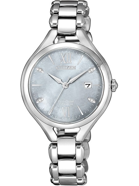 Citizen EW2560-86X ladies' watch, titanium strap