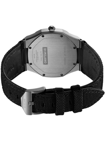 D1 Milano UTNJ02 men's watch, real leather / textile strap