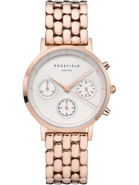 Rosefield The Gabby Chronograph NWG-N91 ladies' watch, stainless steel strap