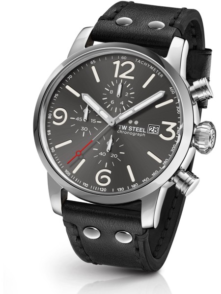 TW-Steel MS93 men's watch, real leather strap