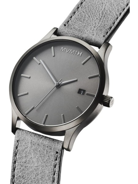 MVMT Classic D-MM01-GRGR men's watch, cuir véritable strap