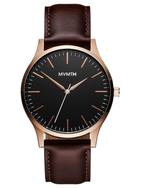 MVMT 40 Series D-MT01-BLBR men's watch, cuir véritable strap