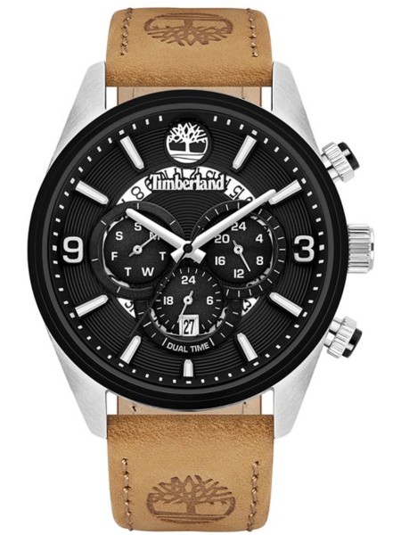 Timberland TBL16014JSTB.02 men's watch, cuir véritable strap