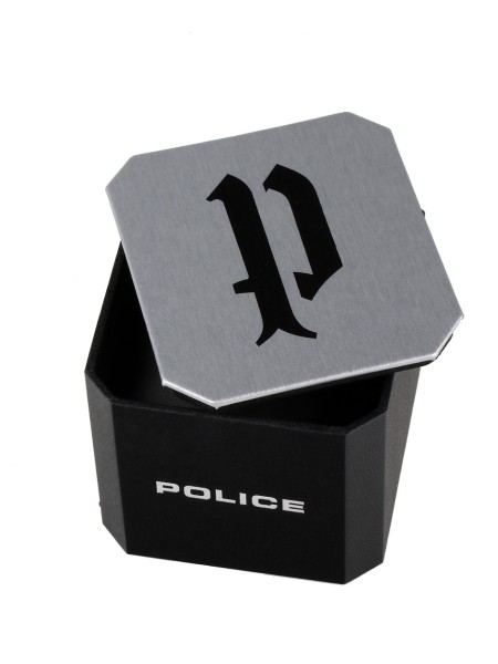 Police Luang PL15995JSBR.61P Herrenuhr, silicone Armband