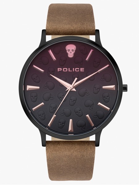 Police Tasman PL16023JSB.02 men's watch, real leather strap