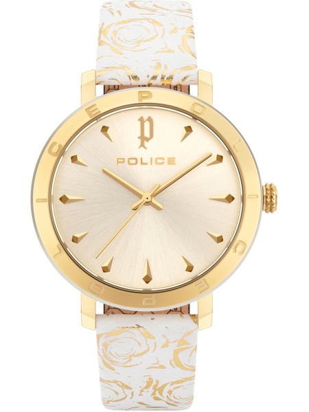 Police Ponta PL16033MSGS.06 Relógio para mulher, pulseira de cuero real
