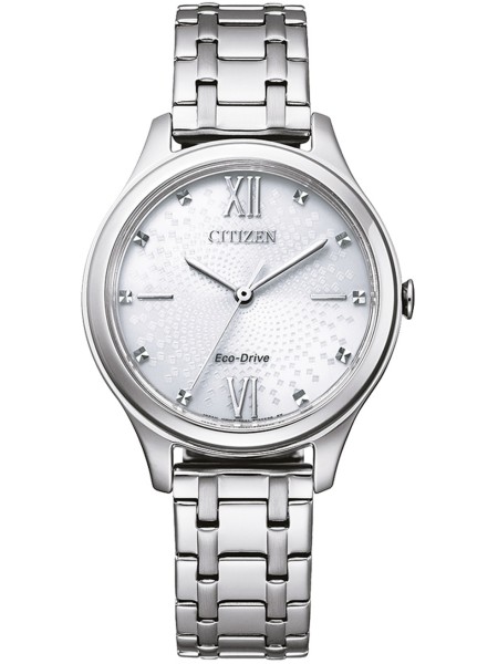 Citizen Eco Drive EM0500-73A ladies' watch, stainless steel strap