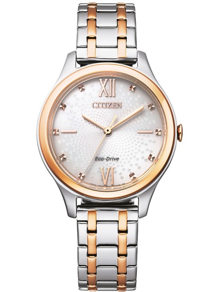 Citizen Eco Drive EM0506-77A ladies' watch, stainless steel strap
