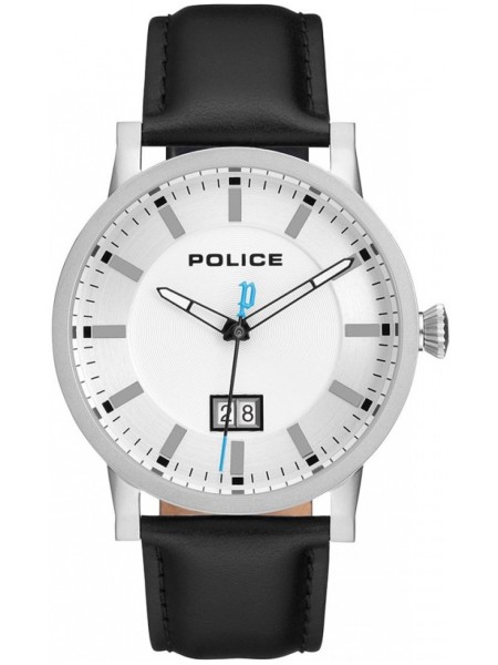 Police Collin PL15404JS.01 men's watch, real leather strap