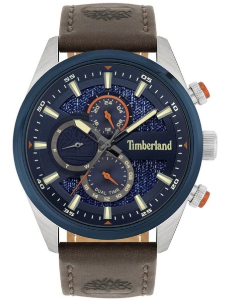 Timberland TBL15953JSTBL.03 herrklocka, äkta läder armband