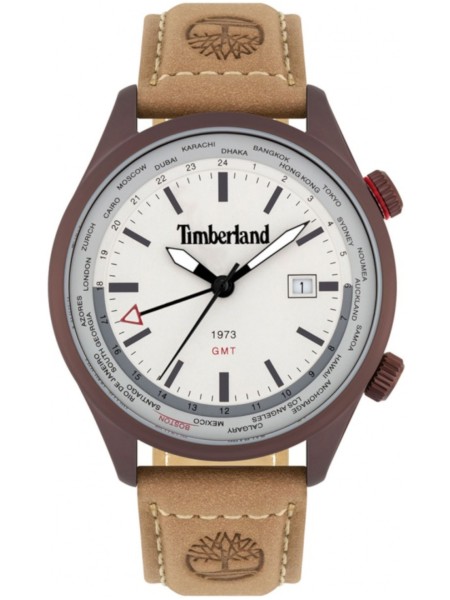 Timberland TBL15942JSBN.13 herrklocka, äkta läder armband