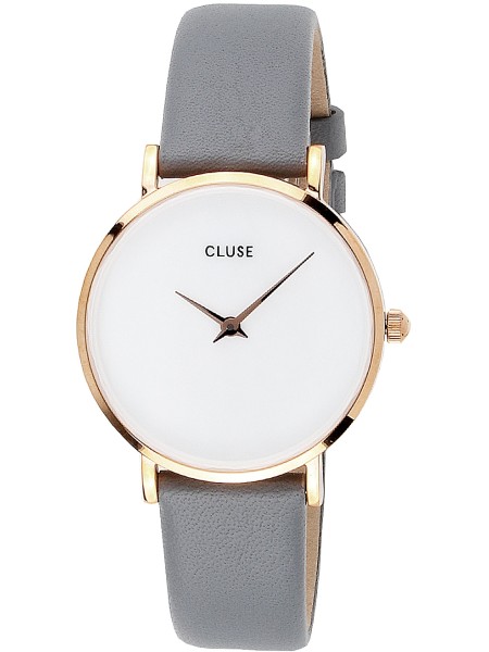 Cluse CL30049 Relógio para mulher, pulseira de cuero real