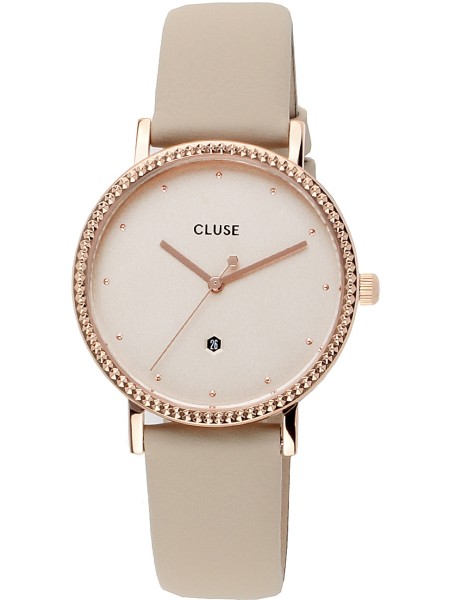 Cluse CL63006 damklocka, äkta läder armband