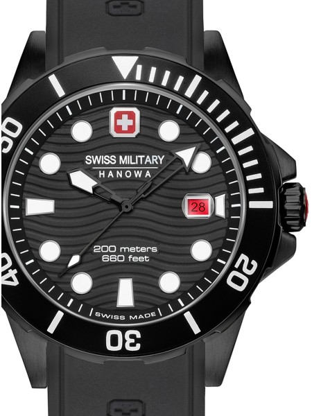 Swiss Military Hanowa Offshore Diver 06-4338.13.007 herrklocka, silikon / allergivänligt armband
