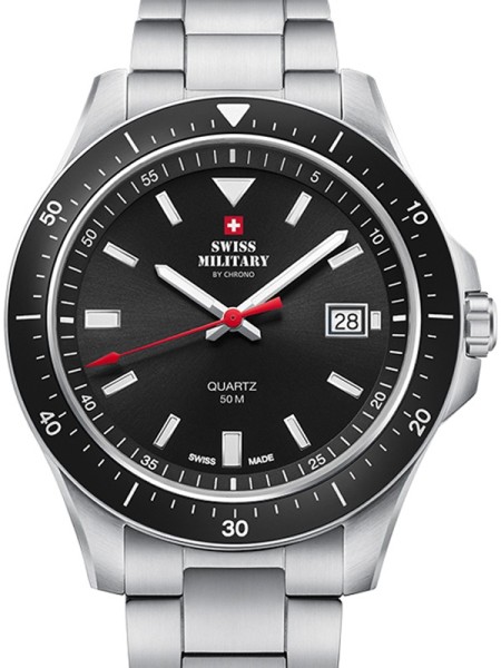 Swiss Military by Chrono Quarz SM34082.01 men's watch, stainless steel strap