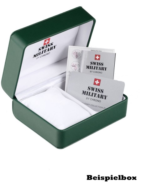Swiss Military by Chrono Quarz SM34082.02 montre pour homme, acier inoxydable sangle