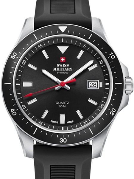 Swiss Military by Chrono Quarz SM34082.07 men's watch, silicone strap