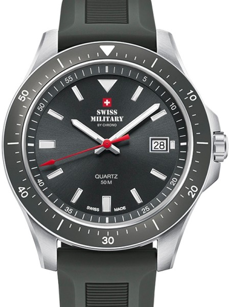 Swiss Military by Chrono Quarz SM34082.09 montre pour homme, silicone sangle