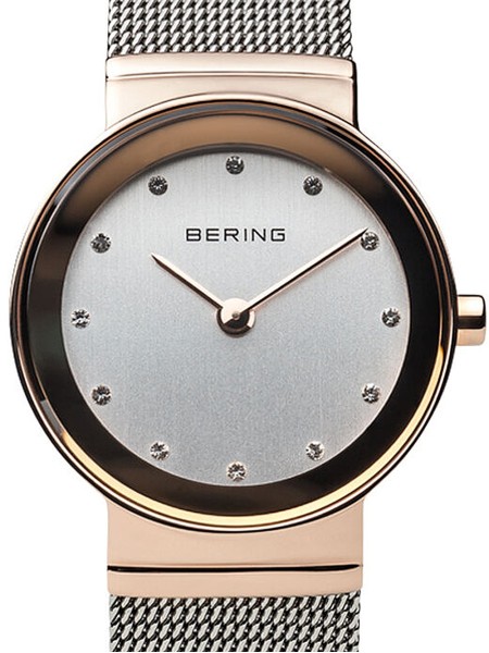 Bering 10126-066 damklocka, rostfritt stål armband