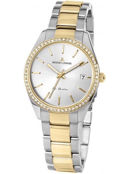 Jacques Lemans La Passion 1-2085F Relógio para mulher, pulseira de acero inoxidable