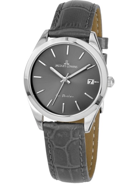 Jacques Lemans La Passion 1-2084A γυναικείο ρολόι, με λουράκι real leather