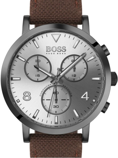 Hugo Boss 1513690 herenhorloge, echt leer / textiel bandje