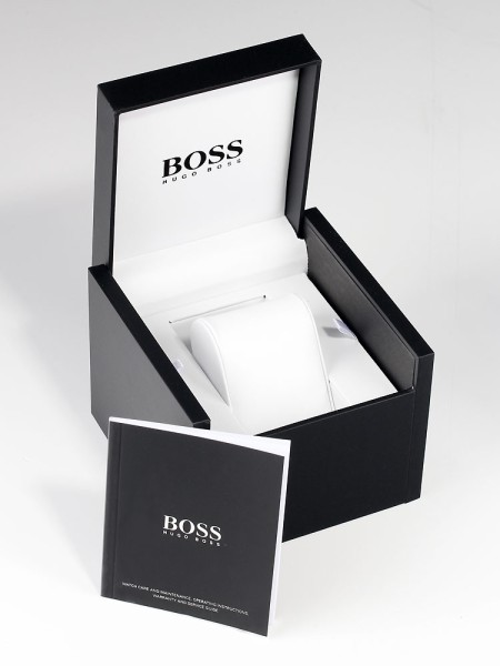 Hugo Boss 1513690 herrklocka, äkta läder / textil armband