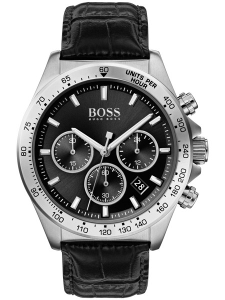 Hugo Boss 1513752 férfi óra, real leather szíjjal
