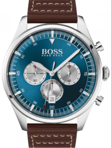 Hugo Boss 1513709 Herrenuhr, real leather Armband