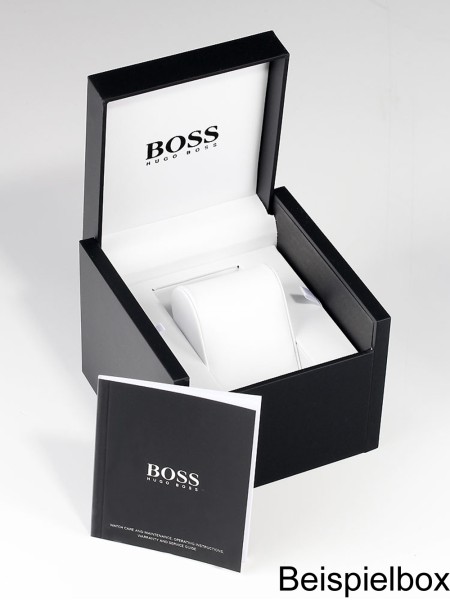 mužské hodinky Hugo Boss 1513709, řemínkem real leather