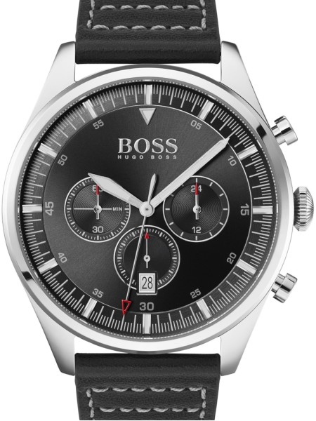 Hugo Boss Pioneer 1513708 vīriešu pulkstenis, real leather siksna.
