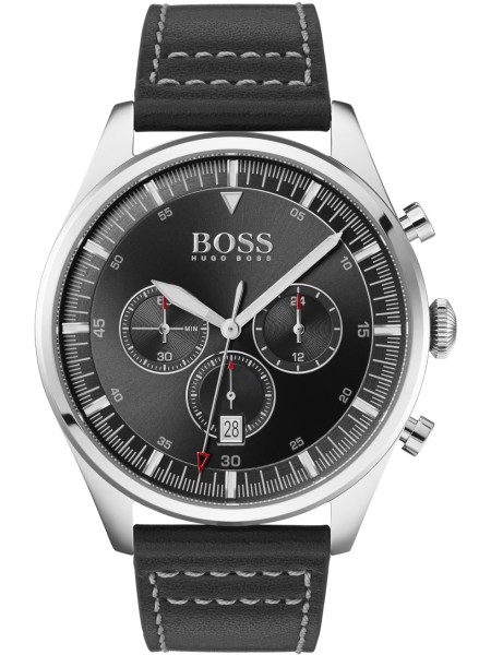 Hugo Boss Pioneer 1513708 ανδρικό ρολόι, λουρί real leather