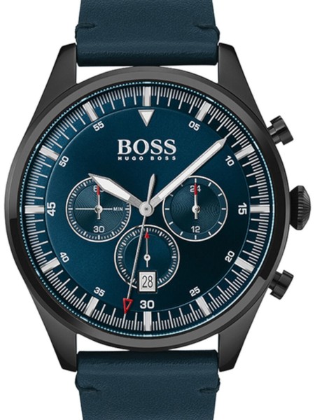 Hugo Boss 1513711 herrklocka, äkta läder armband