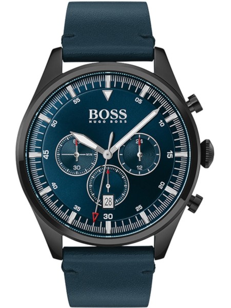 Hugo Boss 1513711 montre pour homme, cuir véritable sangle