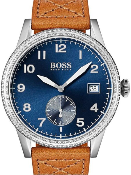 Hugo Boss 1513668 herrklocka, äkta läder armband