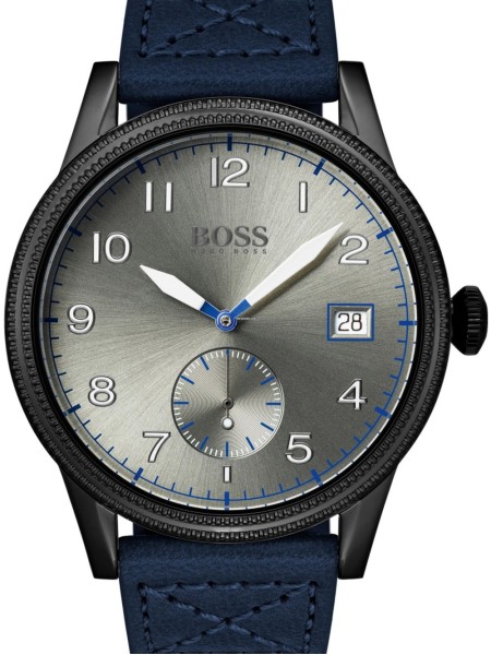 Hugo Boss 1513684 montre pour homme, cuir véritable sangle