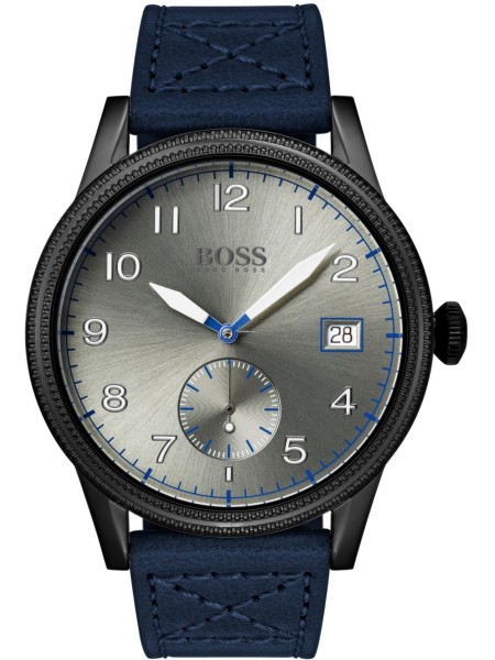 Hugo Boss 1513684 herrklocka, äkta läder armband