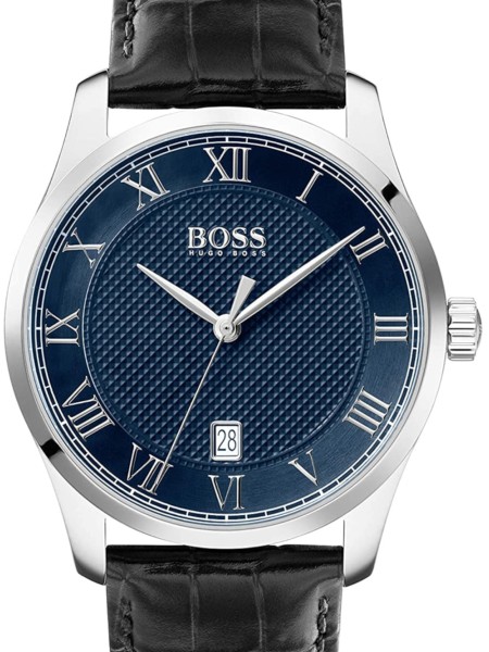 Hugo Boss 1513741 herrklocka, äkta läder armband