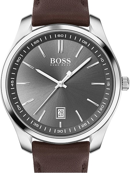 Hugo Boss 1513726 herenhorloge, echt leer bandje