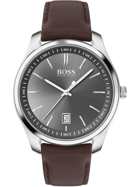 Hugo Boss 1513726 herrklocka, äkta läder armband