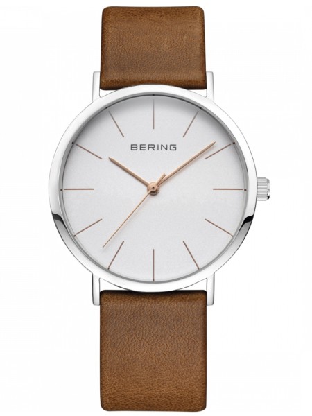 Bering 13436-506 Relógio para mulher, pulseira de cuero real