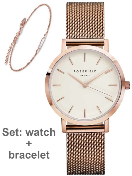 Rosefield DMRJR-D13 ladies' watch, stainless steel strap